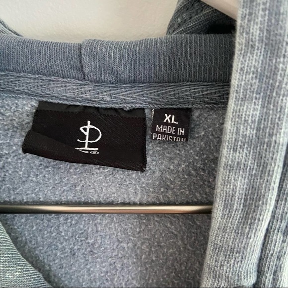 Pink Floyd Acid Wash Graphic Hoodie XL Cropped Grey - Picture 4 of 4